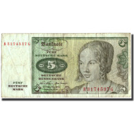 Billet, République Fédérale Allemande, 5 Deutsche Mark, 1970, 1970-01-02 - 5 Deutsche Mark