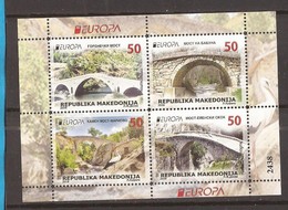 2018 EUROPA CEPT BRUECKEN BRIDGES PONTS MAKEDONIJA MACEDONIA MAKEDONIEN MNH - 2018