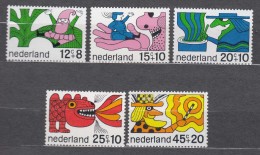 Netherlands 1968 Mi#905-909 Stamps Set With Fairy Tail Motives, Mint Never Hinged - Unused Stamps