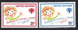 United Nations 1979 International Year Of The Child Mi#334-335 Mint Never Hinged - Gezamelijke Uitgaven New York/Genève/Wenen