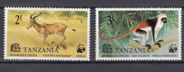 Tanzania 1977 Animals Mi#84,85 Mint Never Hinged - Tansania (1964-...)