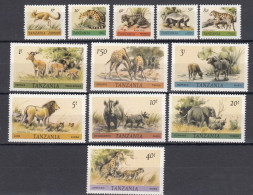 Tanzania 1980 Animals Short Set, Mint Never Hinged - Tansania (1964-...)