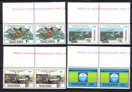 Tanzania 1984 Mi#246-249 Mint Never Hinged Pairs - Tansania (1964-...)