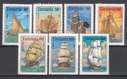 Tanzania 1994 Ships Boats Mi#1739-1745 Mint Never Hinged - Tansania (1964-...)