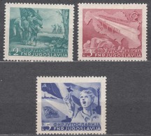 Yugoslavia Republic 1950 Mi#598-600 Mint Hinged - Unused Stamps
