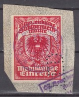Austria Old Special Local Post Stamp With Perfine And Nice Postmark - Usati