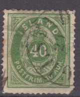 Iceland Island Ijsland 1876 Mi#11 Used - Used Stamps