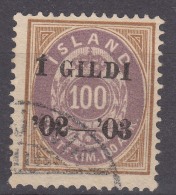 Iceland Island Ijsland 1902 Mi#34 Used - Gebruikt