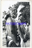 94116 PARAGUAY COSTUMES NATIVE INDIO CIRCULATED TO ARGENTINA POSTAL POSTCARD - Paraguay