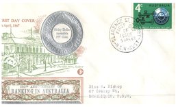 (123) Australia - Cover FDC - 1967 - Banking (2 Cover Set) - FDC