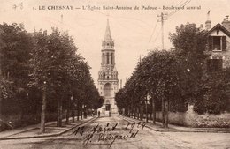 LE CHESNAY-L'Eglise Saint Antoine De Padoue, Boulevard Central - Le Chesnay