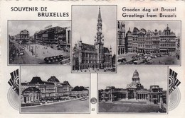 Souvenir De Bruxelles, Goeden Dag Uit Brussel (pk46473) - Mehransichten, Panoramakarten