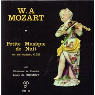 EP 45 RPM (7")  Louis De Froment  "  W.A Mozart Petite Musique De Nuit  " - Clásica