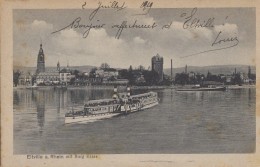 Allemagne - Eltville Am Rhein - Burg Krasse - Bâteau Vapeur Navigation Fluviale - 1919 - Eltville