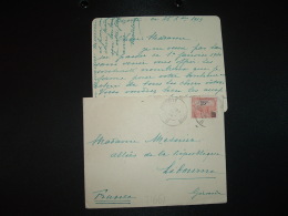 LETTRE Pour La FRANCE TP 10c Surch.15c OBL.27-12 19 BIZERTE ..... B - Cartas & Documentos