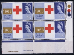 UK   644 P In Cornerblock Postfrisch/neuf Sans Charniere /MNH/** 1963 Red Cross - Ungebraucht