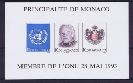 Monaco: Block  62a  Mi 2130- 2132 Bl 60 Postfrisch/neuf Sans Charniere /MNH/** Non Detelé Imperforated Ungezahnt - Blocs