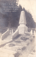 Carte Photo ,monument Aux Morts,PRO PATRIA,élevé à La Mémoire Des Prisonniers De Guerre Décédés En Captivité,prisonnier - Weltkrieg 1914-18