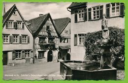 MARBACH A. N. Schiller's Geburtshaus Mit Wilder-Mann Brunnen Gelauft 1959 - Marbach