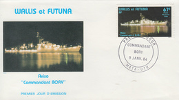 Enveloppe  FDC  1er  Jour   WALLIS  ET  FUTUNA    Aviso  COMMANDANT  BORY   1984 - FDC