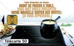 Télécarte 50 : Plaques De Cuisson Sauter - Publicité