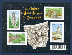 Delcampe - VARIETE  NON DENTELE  2012 FEUILLE 4641 NEUF ** LUXE CHEMINS DE SAINT JACQUES DE COMPOSTELLE - Unused Stamps