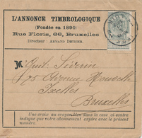 683/26 - TP 1 C Armoiries LIEGE 1912 Sur Bande Du Journal Philatélique " L'Annonce Timbrologique " - 1893-1907 Stemmi