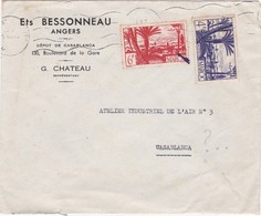 FRANCE  PROTECTORATE COVER - CASABLANCA MAROC MOROCCO - Lettres & Documents