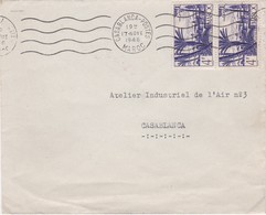 FRANCE  PROTECTORATE COVER - CASABLANCA MAROC MOROCCO - Lettres & Documents