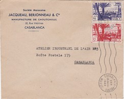 FRANCE  PROTECTORATE COVER - CASABLANCA MAROC MOROCCO - Lettres & Documents
