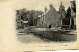 77 FAREMOUTIERS - Entrée Du Château - Ancienne Abbaye De Sainte-Fare- Carte Précurseur - Faremoutiers