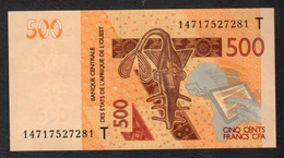 TOGO  ( West African States) 500 Francs 2012- P815T - UNC - Togo