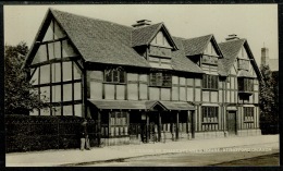 RB 1203 -  Early Real Photo Postcard - Exterior Of Shakespeare's House - Stratford-on-Avon Warwickshire - Stratford Upon Avon