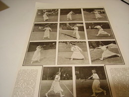 PHOTO SILHOUETTE FEMININE AU CHAMPIONNAT DE TENNIS 1912 - Sonstige & Ohne Zuordnung