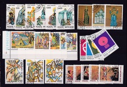 1988 1989 1990 Vaticano Vatican ANNO MARIANO, MILLENNIO KIEV, VIAGGI PAPA, SEUL, S.ANGELA MERICI, NATALE 6 Serie USATE - Gebraucht