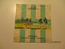 RUSSIA USSR LENINGRAD OLD CANDY WRAPPER KURORTNAYA  , 0 - Chocolat