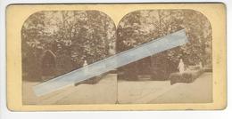 Circa 1870 PORTUGAL QUINTA DAS LARANJEIRAS PHOTO STEREO /FREE SHIPPING REGISTERED - Stereoscopio