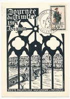 FRANCE - Carte Locale - Journée Du Timbre 1961 - Facteur Petite Poste De Paris - AVIGNON (Vaucluse) - 1961 - Journée Du Timbre