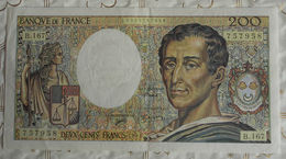 Billet Banque De France 200 Francs Montesquieu 1994 B.167 N°757958. - 200 F 1981-1994 ''Montesquieu''