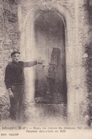 BIDACHE - Dans Les Ruines Du Château - Obusier Découvert En 1913 - Bidache