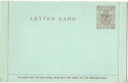 China. Shanghai Local Post. Letter Card. Non Circulée.  One Cent. - Lettres & Documents