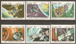Cuba 1984 Mi# 2844-2849 ** MNH - Cosmonauts' Day / Space - North  America