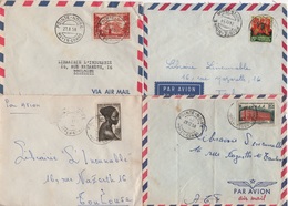 Moyen Congo - Pointe Noire - Lot De 4 Lettres - Cartas & Documentos