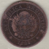 ARGENTINE / TUCUMAN . UN CENTAVO 1884. BRONZE - Argentine