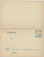 DEUTSCH OSTAFRIKA ALLEMAGNE 4 HELLER AVEC CARTE REPONSE - ENTIER POSTAL - Sonstige & Ohne Zuordnung