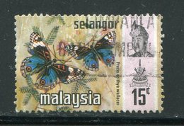 MALAISIE- SELANGOR- Y&T N°98- Oblitéré (papillon) - Selangor