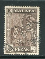 MALAISIE- PERAK- Y&T N°105- Oblitéré (tigre) - Perak