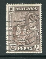 MALAISIE- PERAK- Y&T N°105- Oblitéré (tigre) - Perak