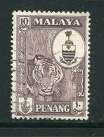 MALAISIE- PENANG- Y&T N°54- Oblitéré (tigre) - Penang