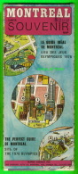 MAPS, CARTES ROUTIÈRES - MONTRÉAL CARTE SOUVENIR 1975 - VOIR PARTIE DE LA CARTE - - Strassenkarten
